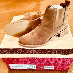 Tory Burch Suede Chelsea Boots